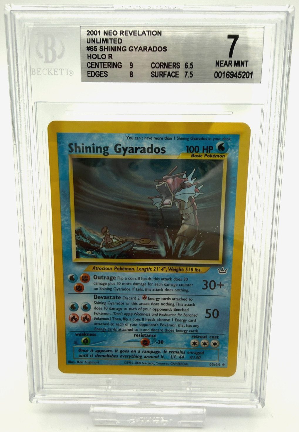 Shining Gyarados (NR 65) Neo Revelation BGS 7 – Foto 1